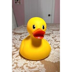 LARGE Vintage Yellow Rubber Duck 6"
